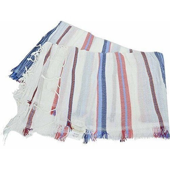 Collection XIIX Womens Wrap Scarf Oblong O/s (Red White Blue) - Picture 1 of 1